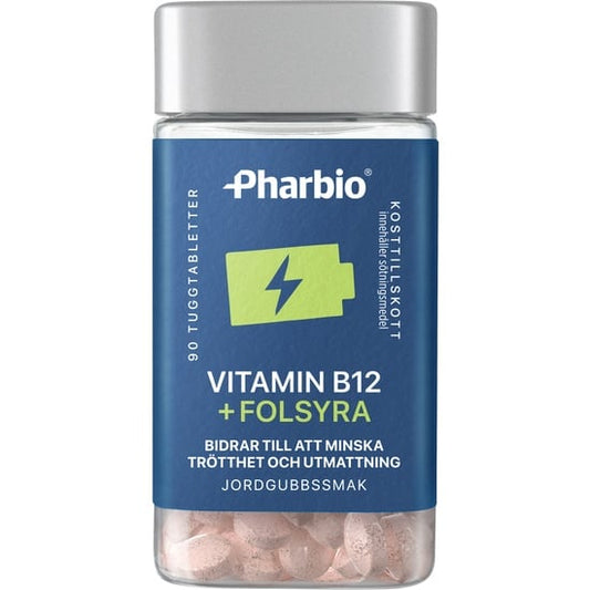 Pharbio B12 + Folsyra tuggtabletter 90 st